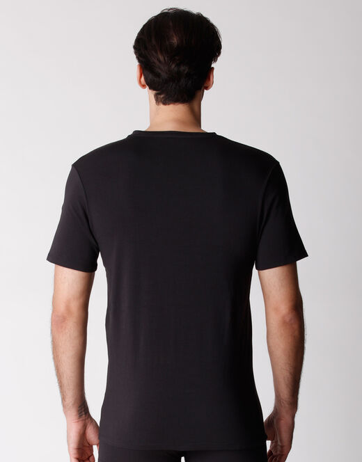 Lovable T-shirt girocollo uomo bipack in cotone biologico, nero Online