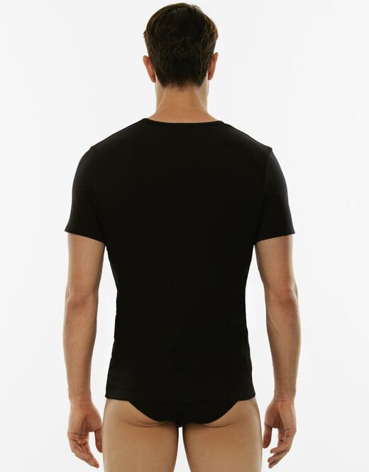 Lovable T-Shirt girocollo Cotton Stretch in cotone elasticizzato, nero Offerte