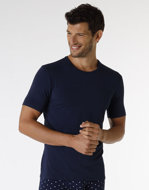 Lovable T-shirt Rephined Cotton Modal, blu navy Vendita Economica