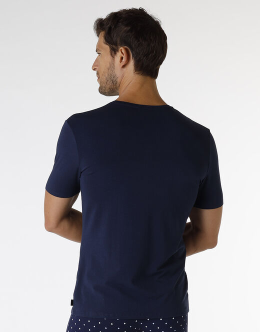 Lovable T-shirt Rephined Cotton Modal, blu navy Vendita Economica