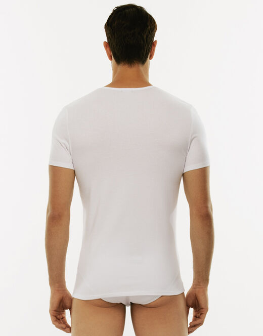 Lovable T-Shirt girocollo Cotton Stretch in cotone elasticizzato, bianco Saldi Di Fabbrica
