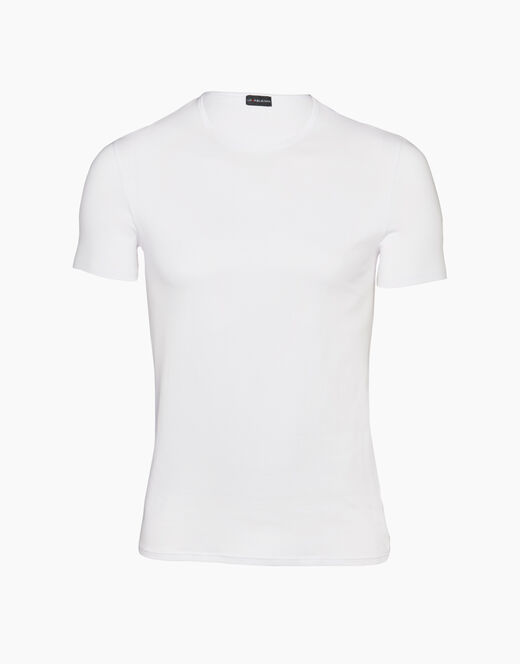 Lovable T-Shirt girocollo Cotton Stretch in cotone elasticizzato, bianco Saldi Di Fabbrica