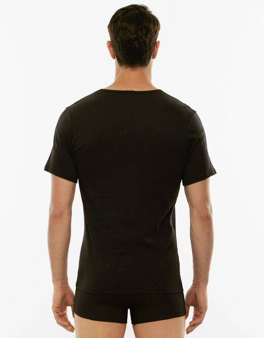 Lovable T-shirt girocollo 100% cotone Pure Cotton, nero In Linea