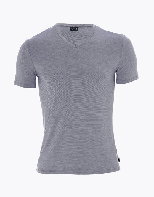 Lovable T-shirt con scollo a V Micromodal Fil a Fil, grigio melange Nuovo