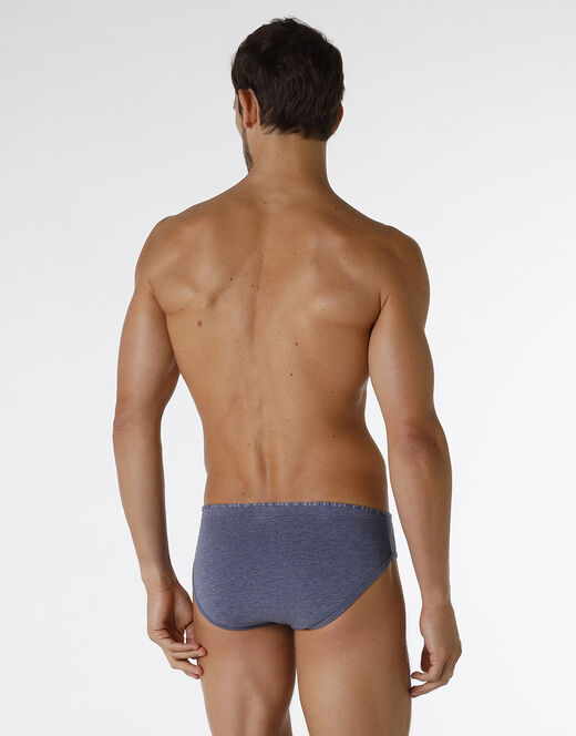 Lovable Slip Rephined Cotton Modal, blu melange Qualità