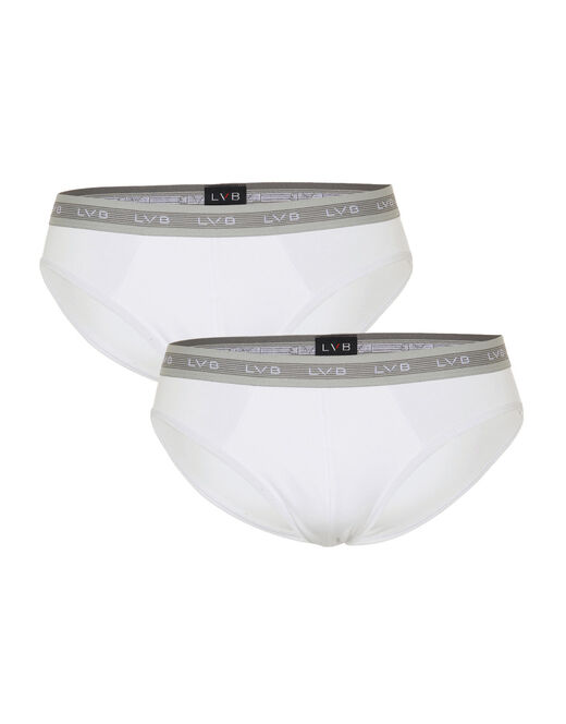 Lovable Bipack slip uomo 3D Evolution in jersey cotone e lycra, bianco Pezzi Unici