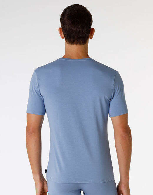 Lovable T-Shirt girocollo in cotone e modal, azzurro polvere Soddisfazione Garantita