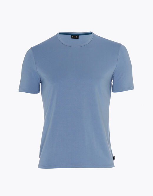 Lovable T-Shirt girocollo in cotone e modal, azzurro polvere Soddisfazione Garantita