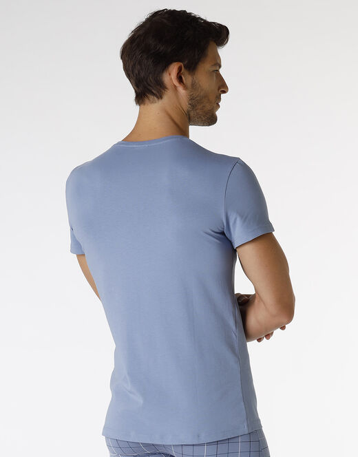 Lovable T-shirt uomo in Stretch Cotton - Azzurro Polvere Qualità Garantita