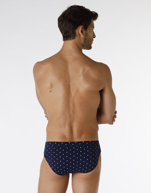 Lovable Slip Classic Cotton Modal, blu navy con stampa geometrica Acquista Ora