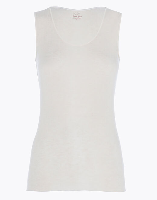 Lovable Canotta liscia Donna Light & Warm Modal misto Cashmere, sabbia Italia