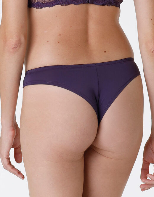Lovable Brasiliano Pretty Lace in pizzo e microfibra, tornado scuro Nuovo