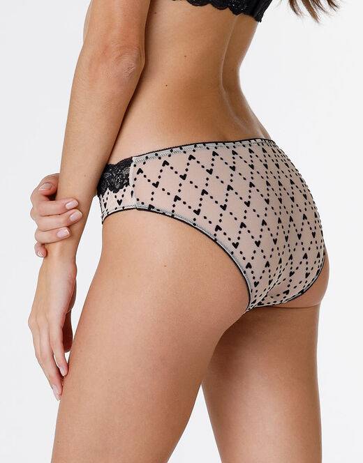 Lovable Slip Velvet Tulle in pizzo e tulle, skin e nero Vendita
