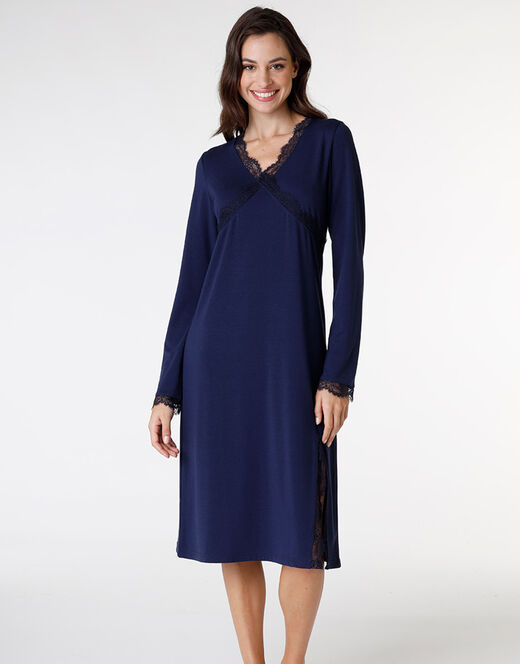 Lovable Camicia da notte in jersey, blu Pezzi Unici