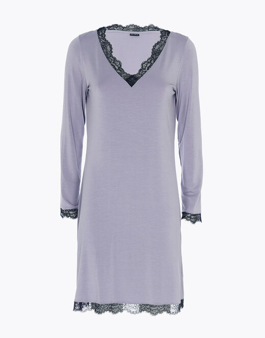 Lovable Camicia da notte in jersey di modal elasticizzato, tornado chiaro Negozi Online