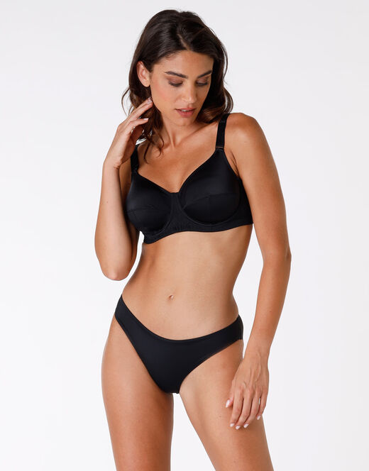 Lovable Reggiseno ferretto senza imbottitura Shaping in microfibra, nero Novità