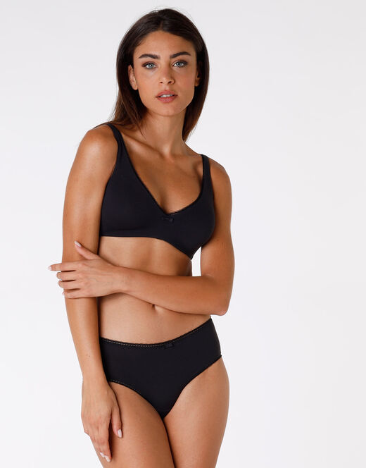 Lovable Reggiseno senza ferretto, My Bio Comfort, in cotone biologico certificato, nero In Vendita