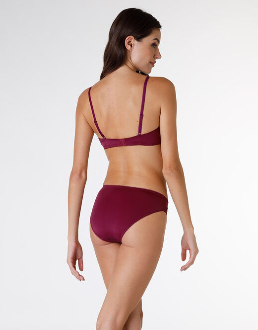 Lovable Slip Exquisite Lace in pizzo e microfibra, bordeaux Negozio
