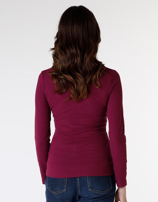 Lovable Maglia manica lunga Basic Soul, bordeaux 2025