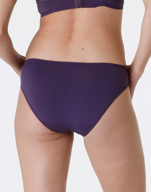 Lovable Slip Pretty Lace in pizzo e microfibra, tornado scuro Pezzi Unici