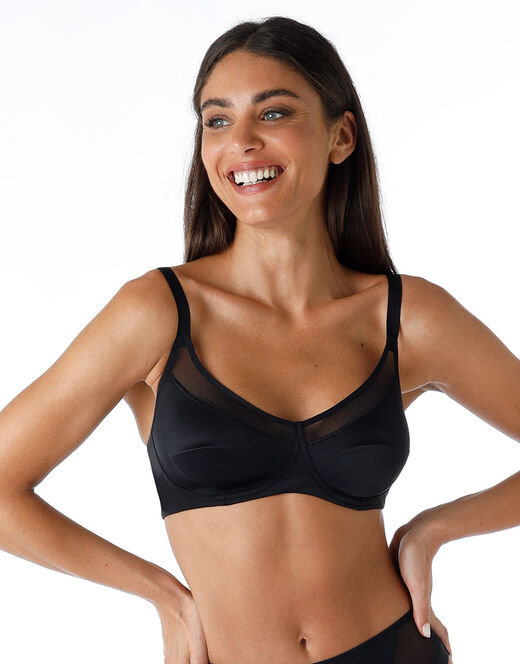 Lovable Reggiseno senza ferretto Modern Shaping in microfibra, nero Affare Del Giorno