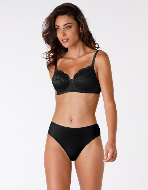 Lovable Reggiseno con ferretto senza imbottitura Exuberance, nero, in pizzo. Alto sostegno Offerte