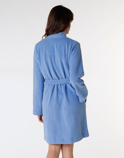 Lovable Vestaglia aperta in pile, azzurro ortensia Super Saving Price