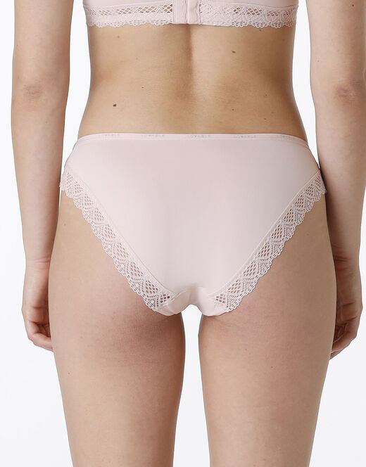 Lovable Slip Smooth Fancy in microfibra, pizzo e cotone, neutro In Linea