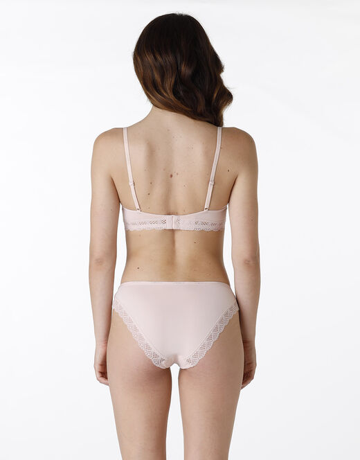 Lovable Slip Smooth Fancy in microfibra, pizzo e cotone, neutro In Linea