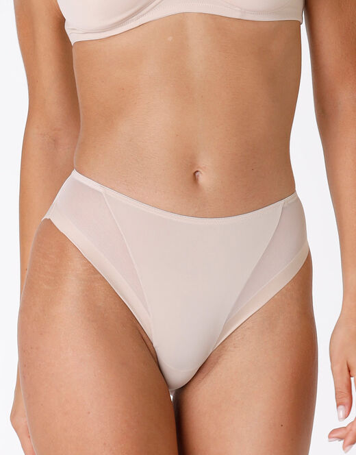 Lovable Slip midi sgambato Invisible Ultralight skin in microfibra e tulle. Massima invisibilità Fino Al -60%