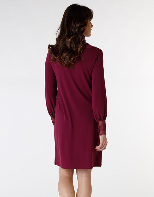 Lovable Camicia da notte in jersey, bordeaux Hotsell