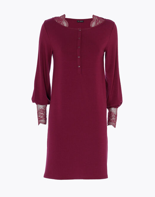 Lovable Camicia da notte in jersey, bordeaux Hotsell