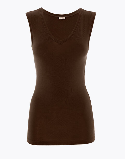 Lovable Top smanicato effetto thermal Basic Soul, caffè I Più Venduti