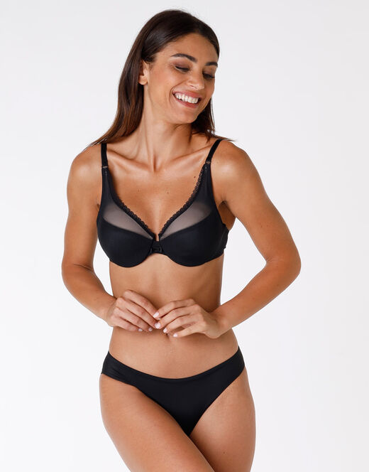 Lovable Reggiseno con ferretto Tonic Lift in pizzo e tulle, nero Affare Del Giorno