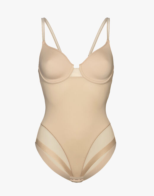 Lovable Body contenitivo con ferretto in microfibra e tulle Millenium Equilibre, skin Qualità