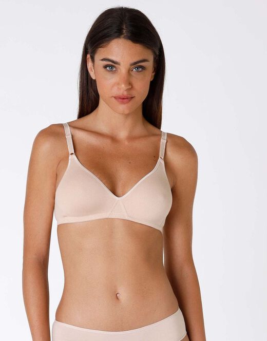 Lovable Bipack reggiseni senza ferretto Cotton Line in cotone, nude Soddisfazione Garantita