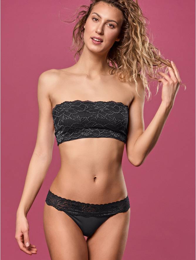 Luigi di Focenza PERIZOMA DONNA PIZZO NERO In Saldo