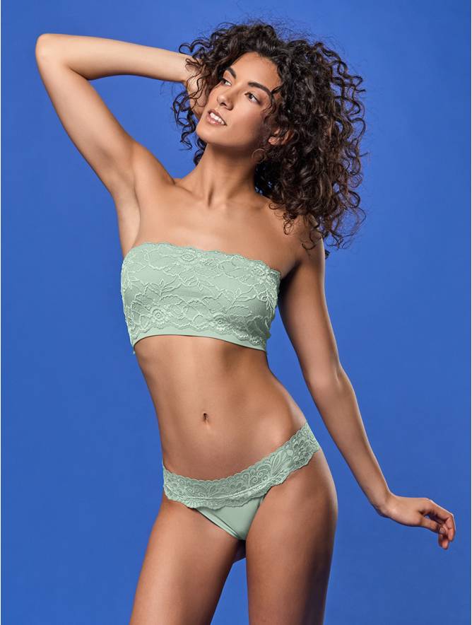 Luigi di Focenza PERIZOMA DONNA PIZZO MENTA Nuova