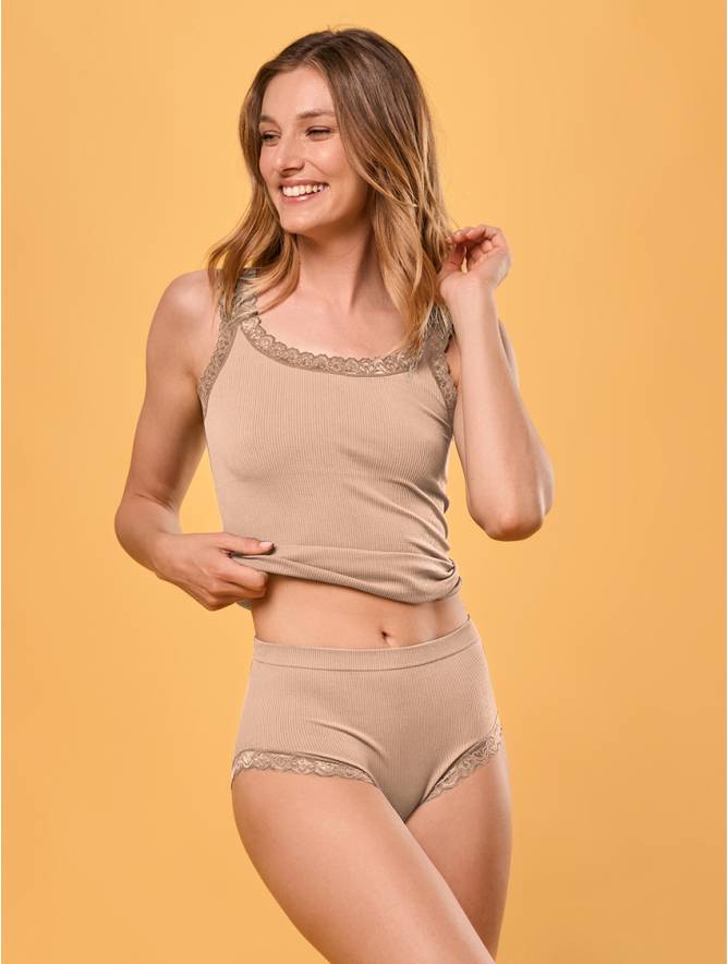 Luigi di Focenza SLIP DONNA MIDI PIZZO NUDO I Più Venduti