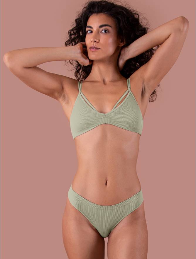 Luigi di Focenza BRASILIANA DONNA COSTINA RIB MENTA Spedizione Gratuita