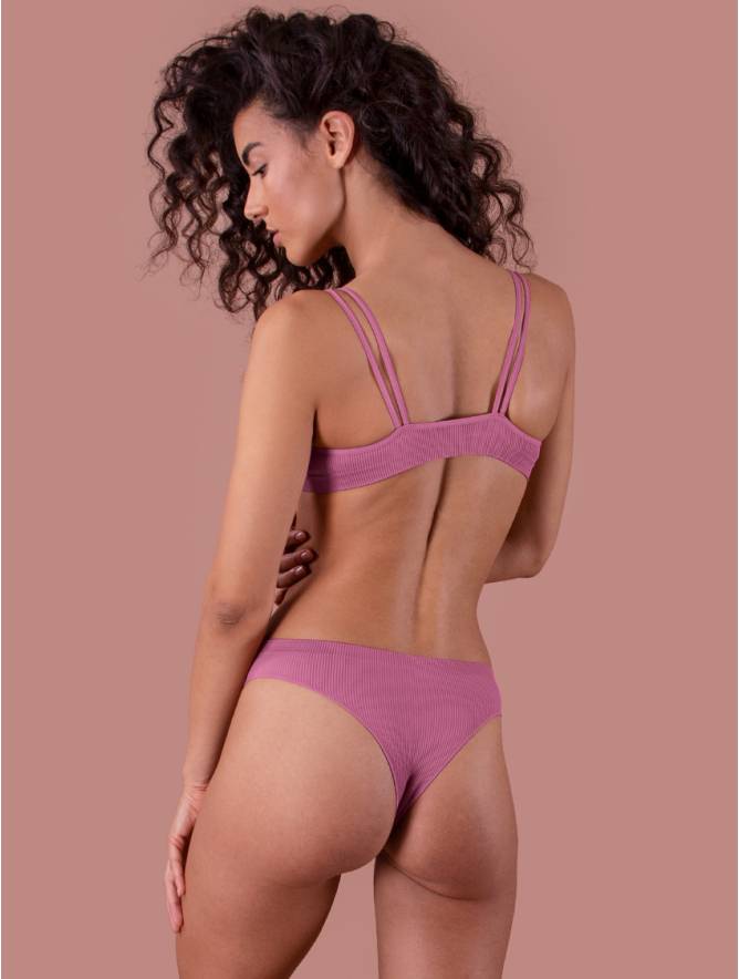 Luigi di Focenza BRASILIANA DONNA COSTINA RIB MALVA Pezzi Unici