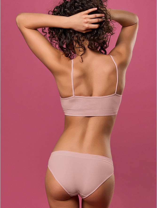 Luigi di Focenza SLIP DONNA VITA ALTA ROSA ANTICO In Saldo