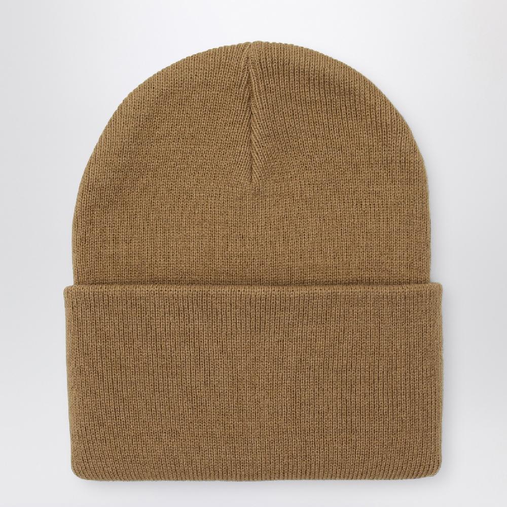 Carhartt WIP Cuffia beige con patch logo Sconto