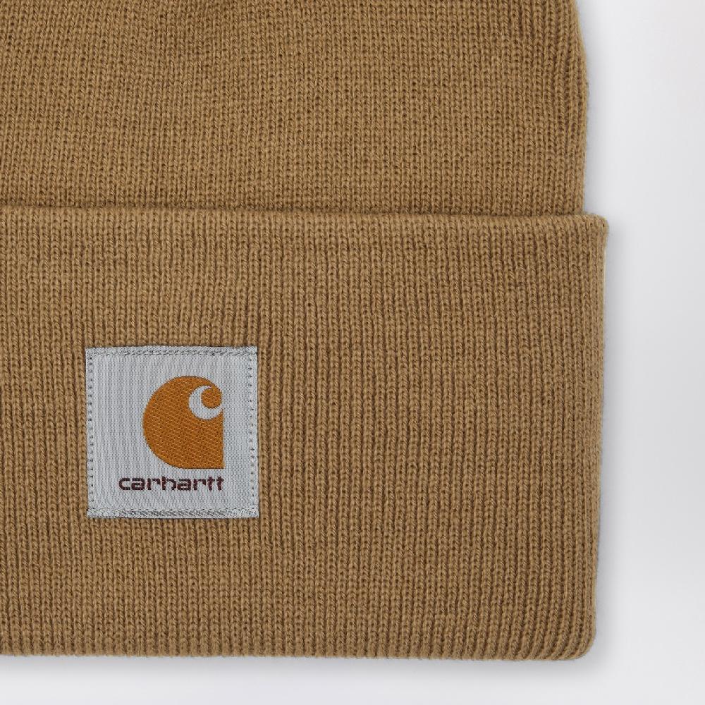 Carhartt WIP Cuffia beige con patch logo Sconto