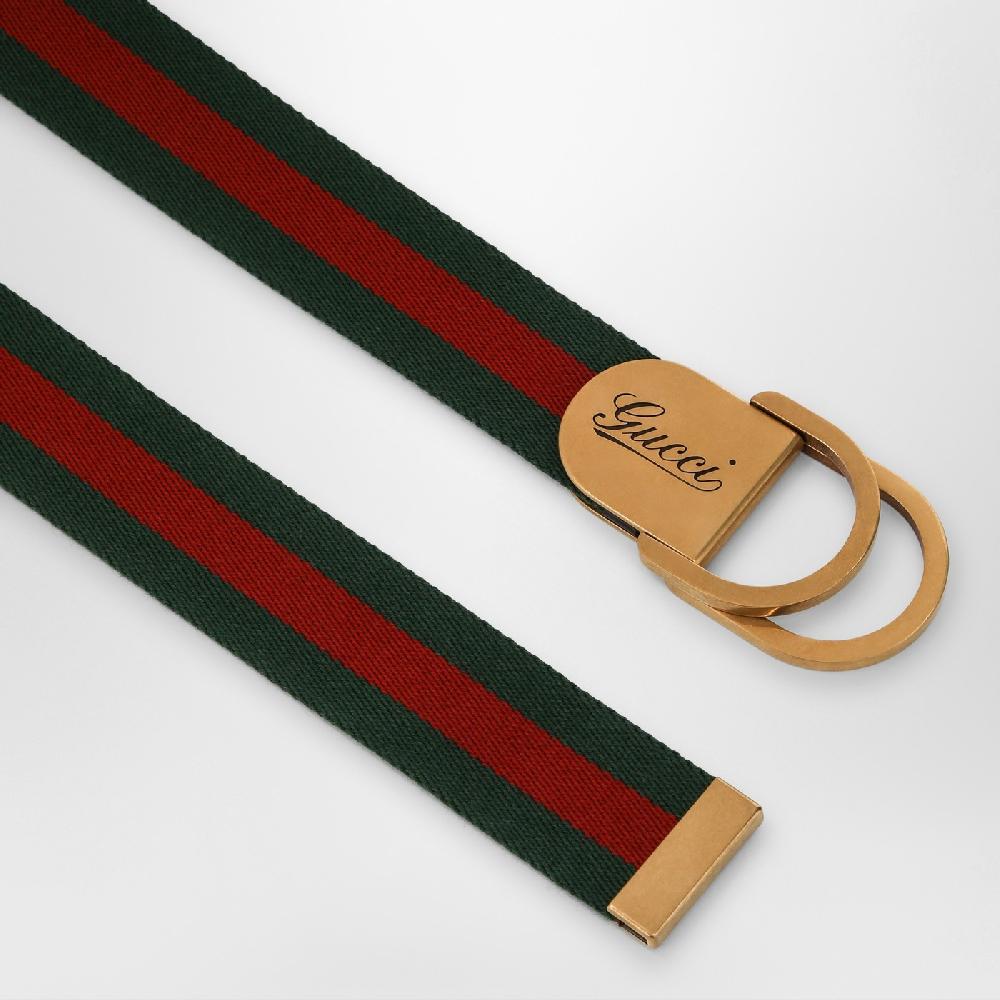 GUCCI Cintura con motivo Web e fibbia con logo Offerta