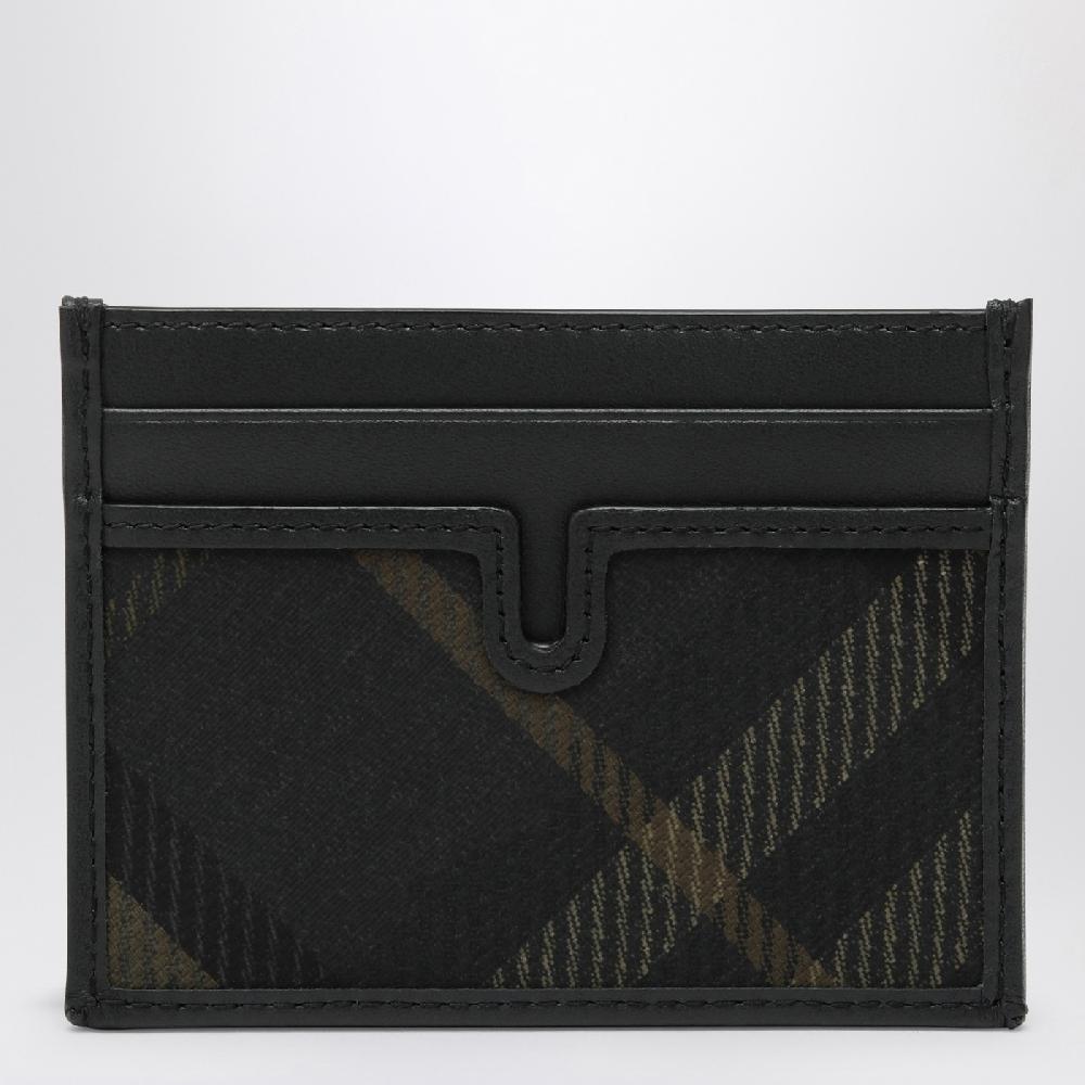 Burberry Portacarte nero motivo Check Outlet