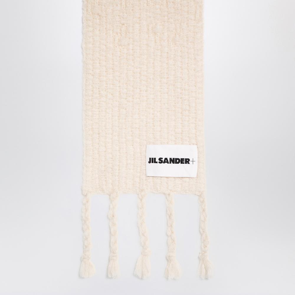 Jil Sander Sciarpa avorio in misto mohair Hotsell