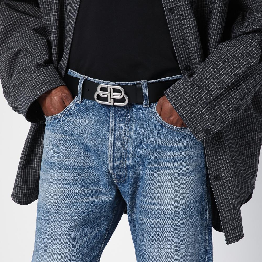 Balenciaga Cintura BB Extra Large nera in pelle di vitello In Linea