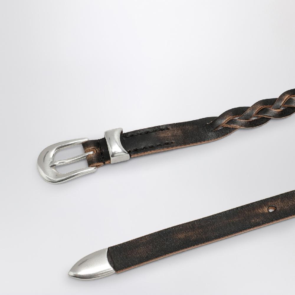 Cintura con treccia vintage black Vendita