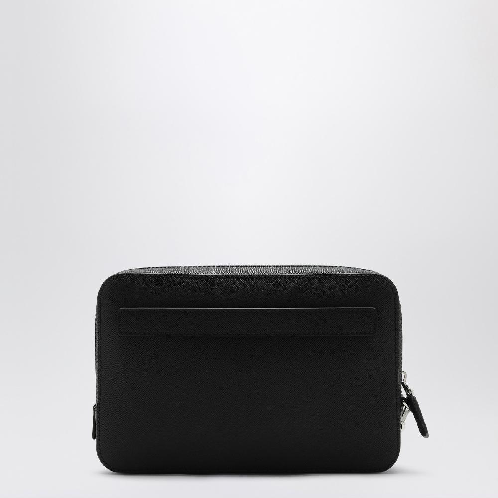 Prada Pouch nera in pelle Saffiano Pezzi Unici